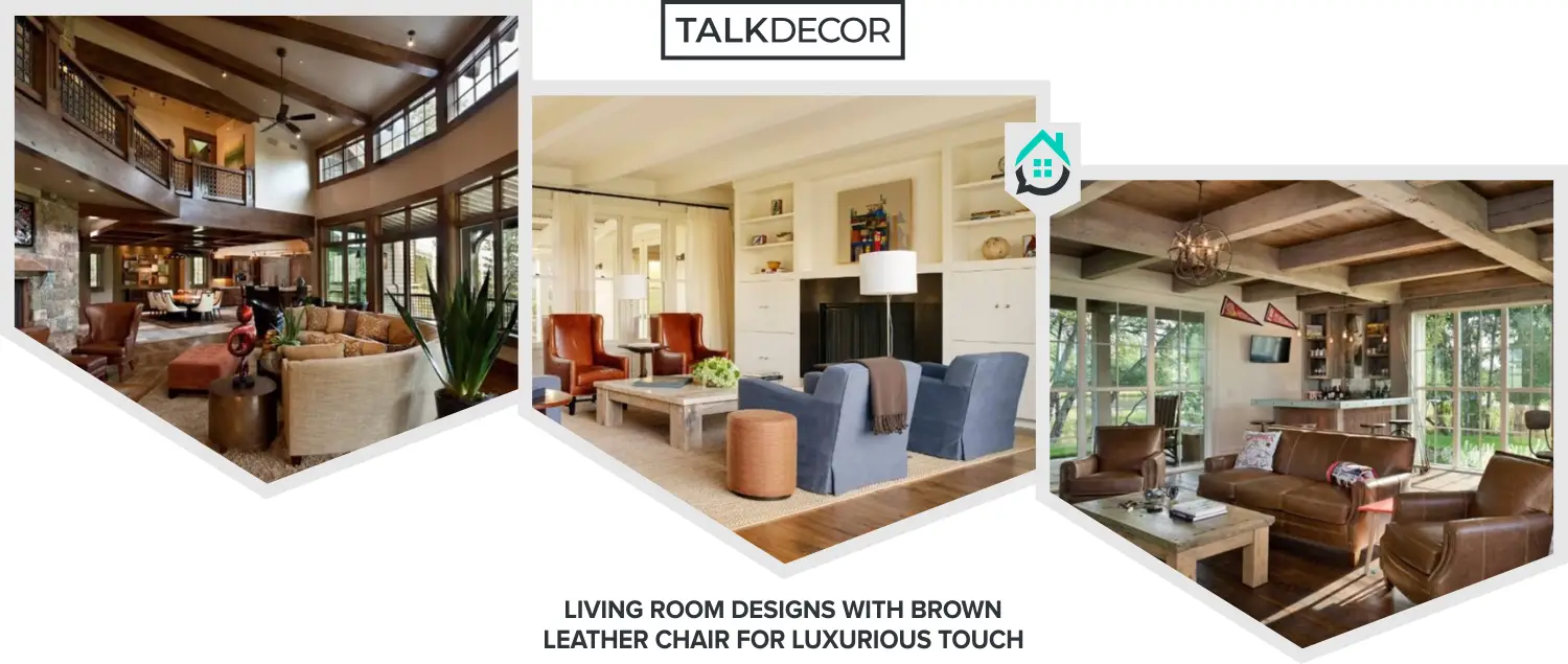 8 Living Room Designs With Brown Leather Chair For Luxurious Touch