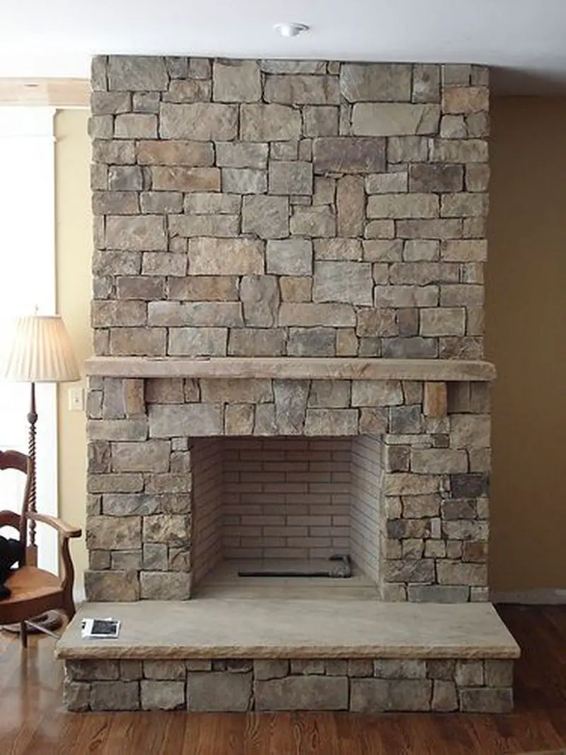 Stone Fireplace Outdoor Stone Fireplace For Your Backyard Setting
