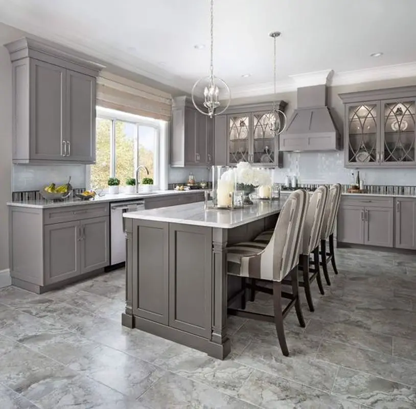 White Cabinets Grey Floor Kitchen at josephvredmondo blog