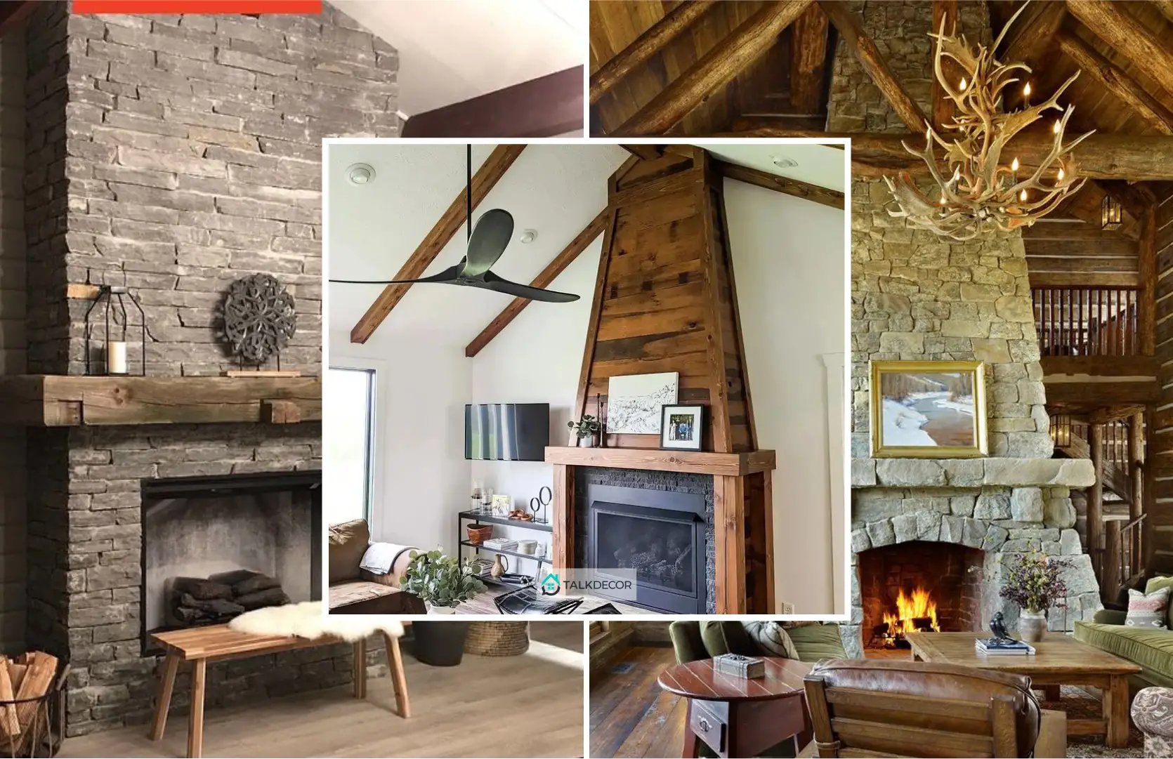 30 Most Warm Decorations for Your Rustic Fireplace