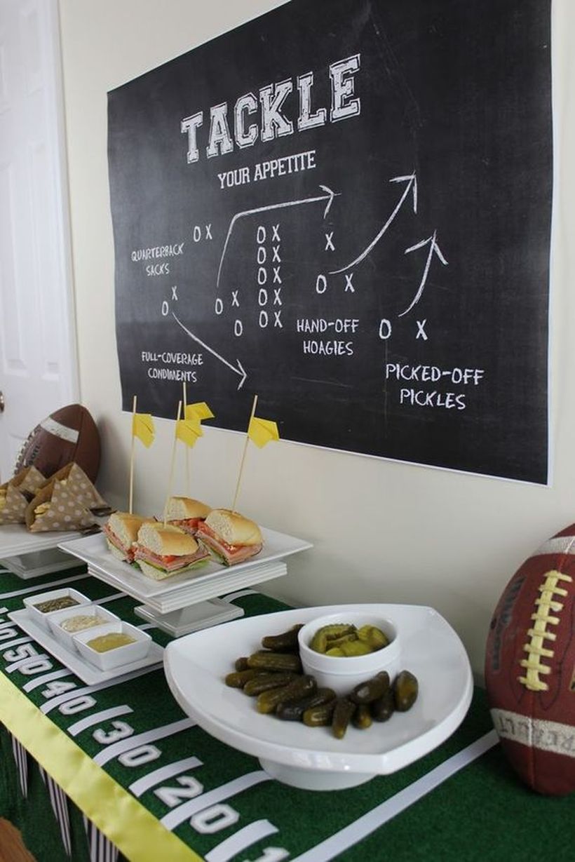 53 Perfect Home Decoration Ideas with Super Bowl Theme - Talkdecor