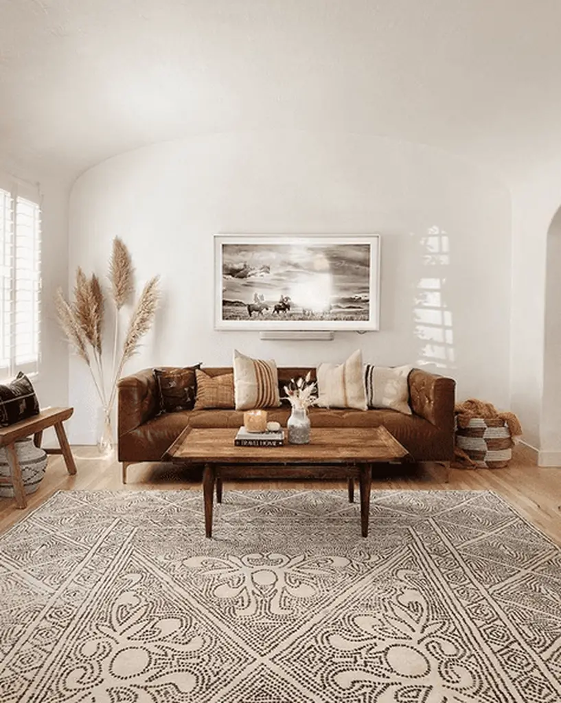 20 Impressive Living Room Design with Boho Style - Talkdecor