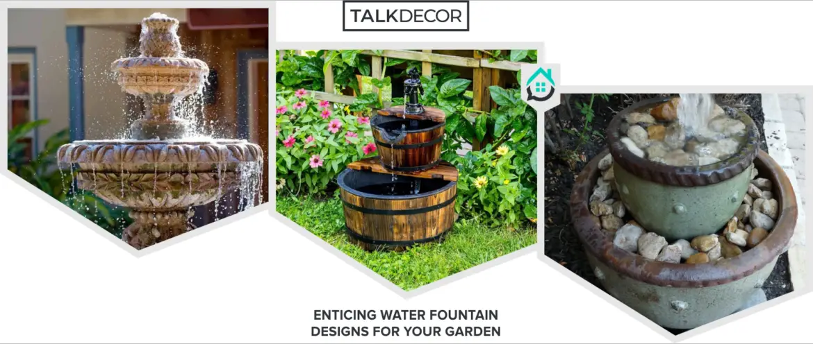 20 Enticing Water Fountain Designs for Your Garden - Talkdecor