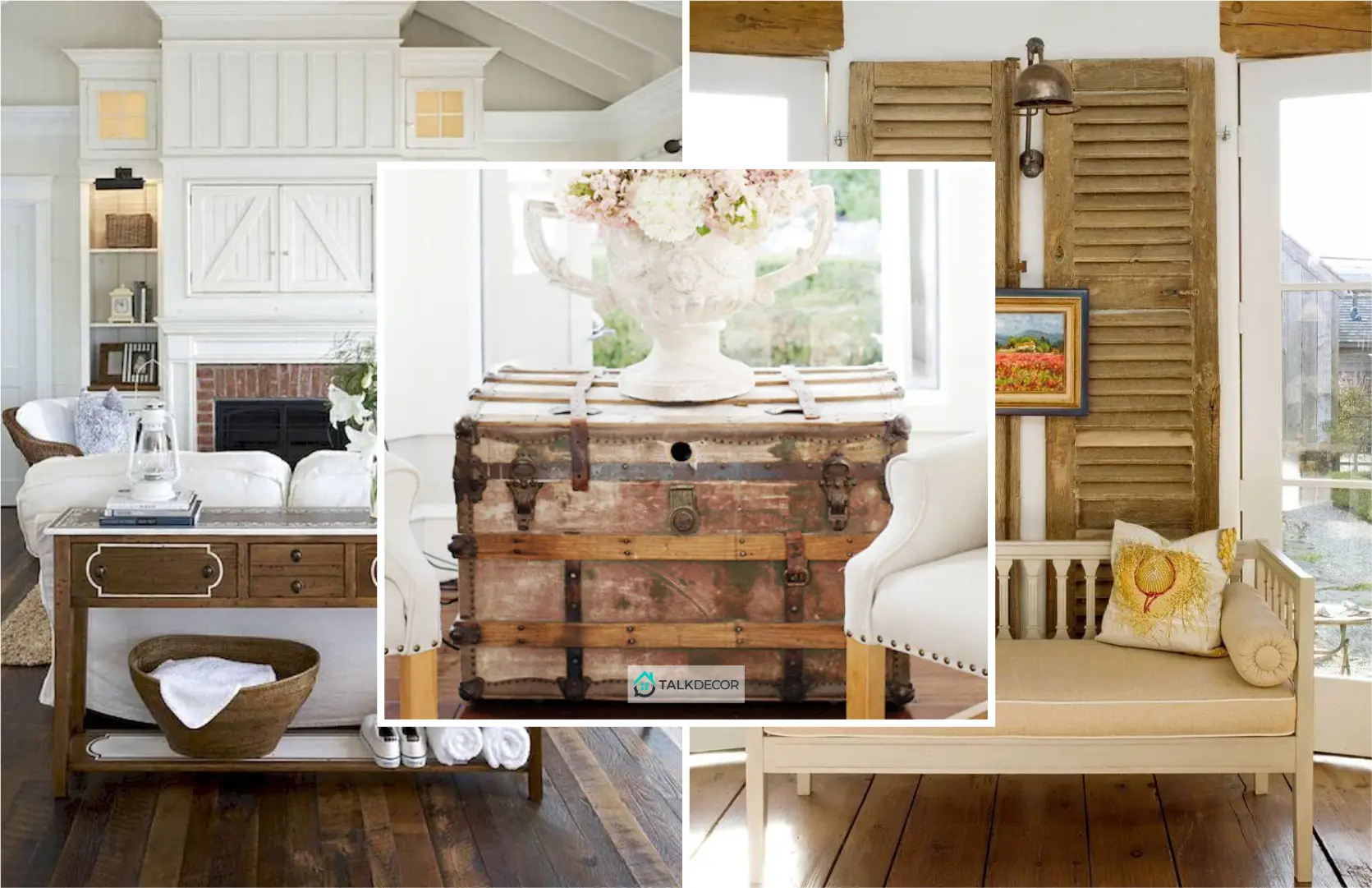 How to Use Repurposed Objects to Create Farmhouse Living Room