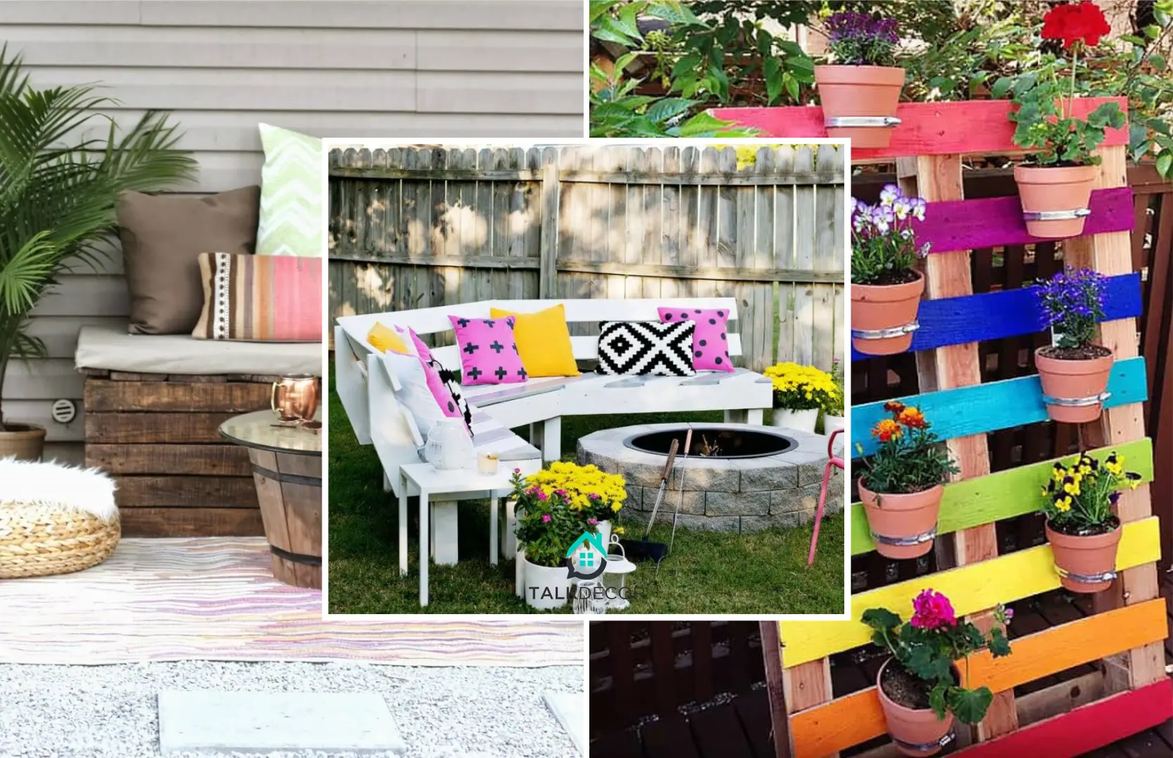 Simple Outdoor Pallet Furniture for Your Garden