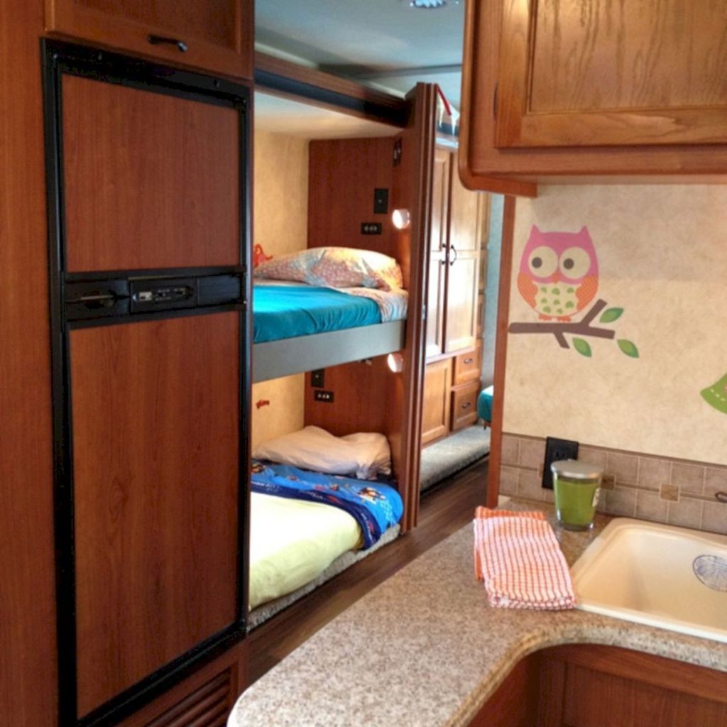 Ideas To Decorate Trailer With Bunk Beds Talkdecor   RV Campers With Bunk Beds 