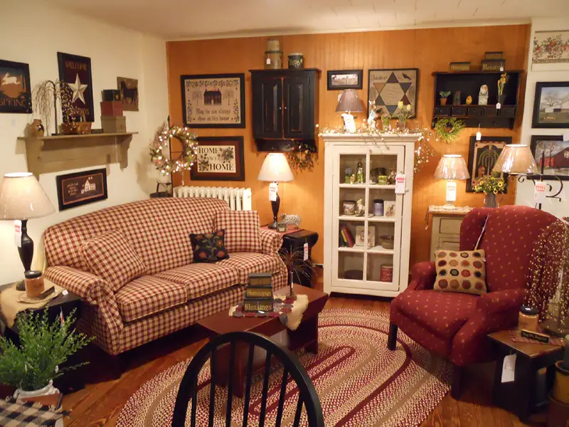 simple country living room