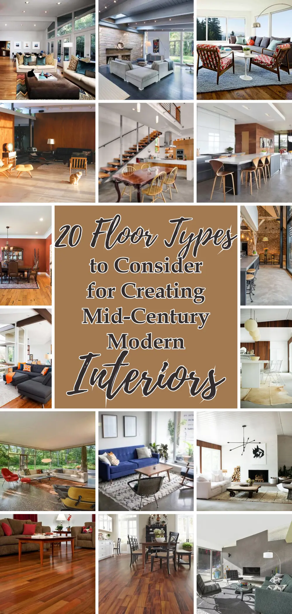 20 Floor Types to Consider for Creating Mid Century Modern ...
