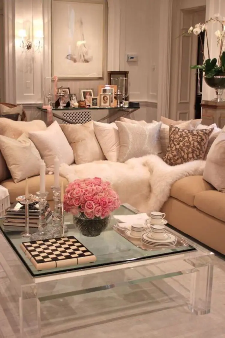 Enhance Your Living Room with 30 Elegant Feminine Decor - Talkdecor