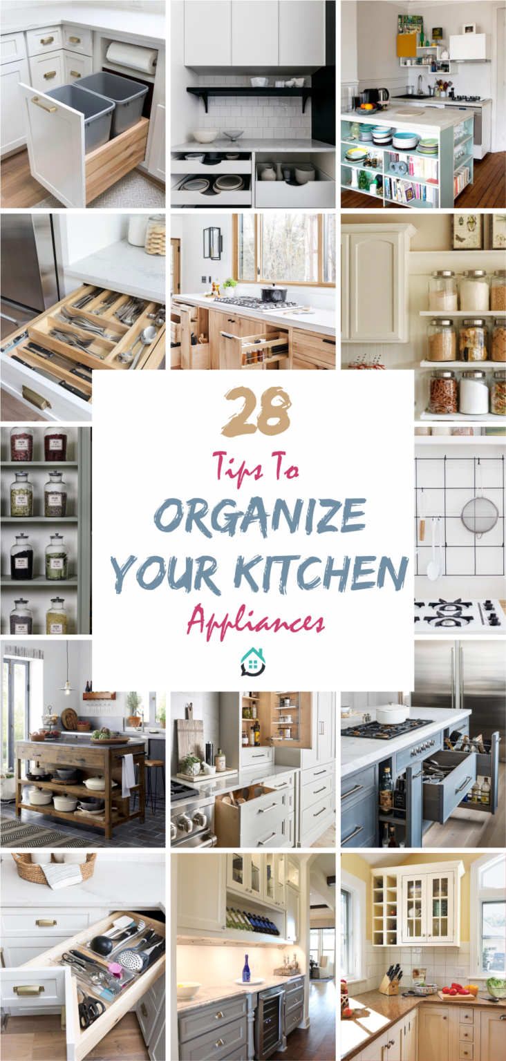 28 Tips to Organize Your Kitchen Appliances - Talkdecor