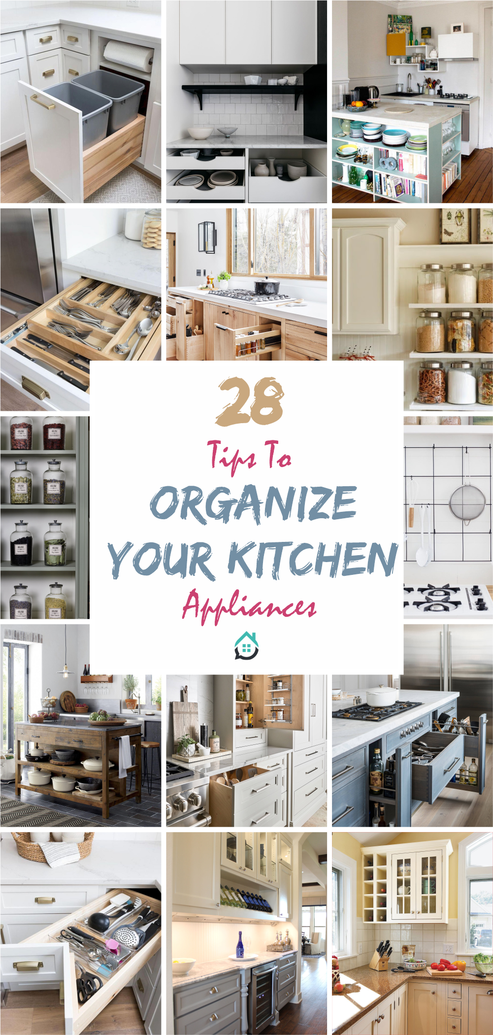 28 Tips to Organize Your Kitchen Appliances Talkdecor
