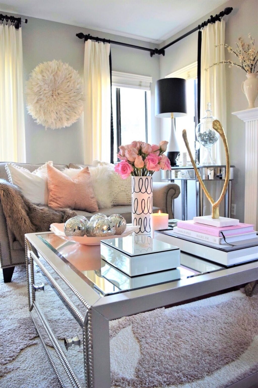 Girly Glamour in a Small Apartment