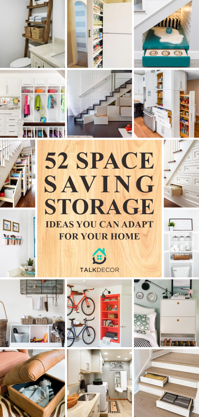 52 Space Saving Storage Ideas You Can Adapt for Your Home - Talkdecor