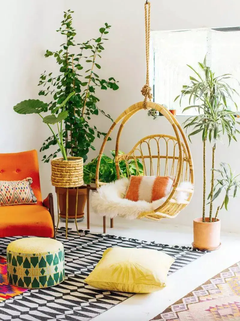 5 Remodeling Tips: Fresh Living Room with Bohemian Style - Talkdecor