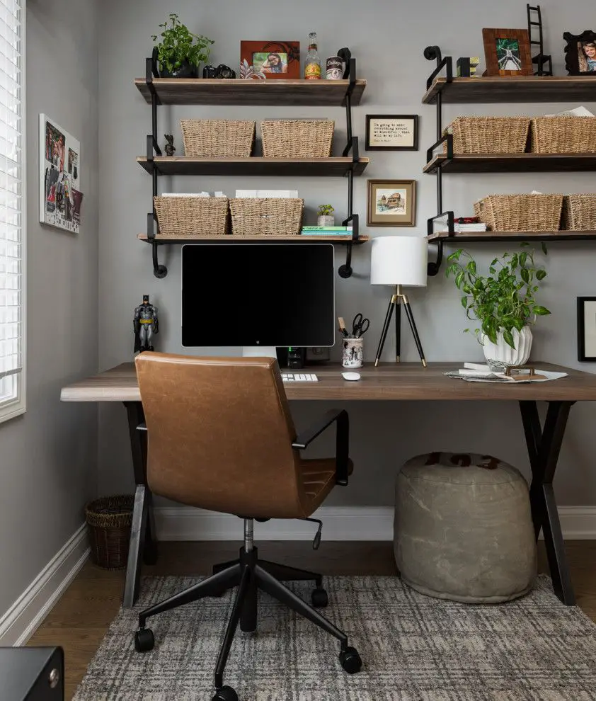 27 Home Office Organization Ideas with Industrial Design - Talkdecor