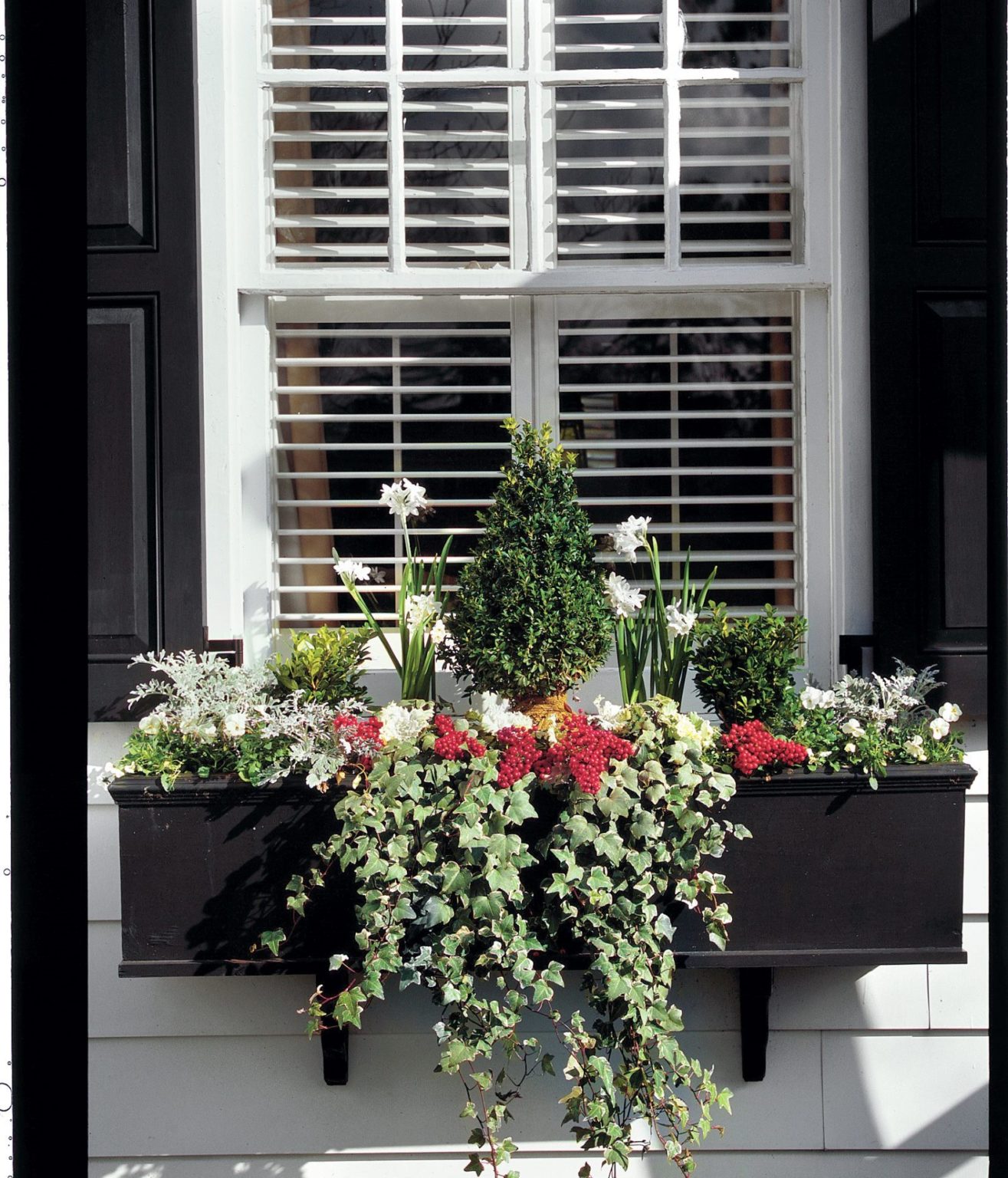 15 Pretty Winter Window Boxes - Talkdecor