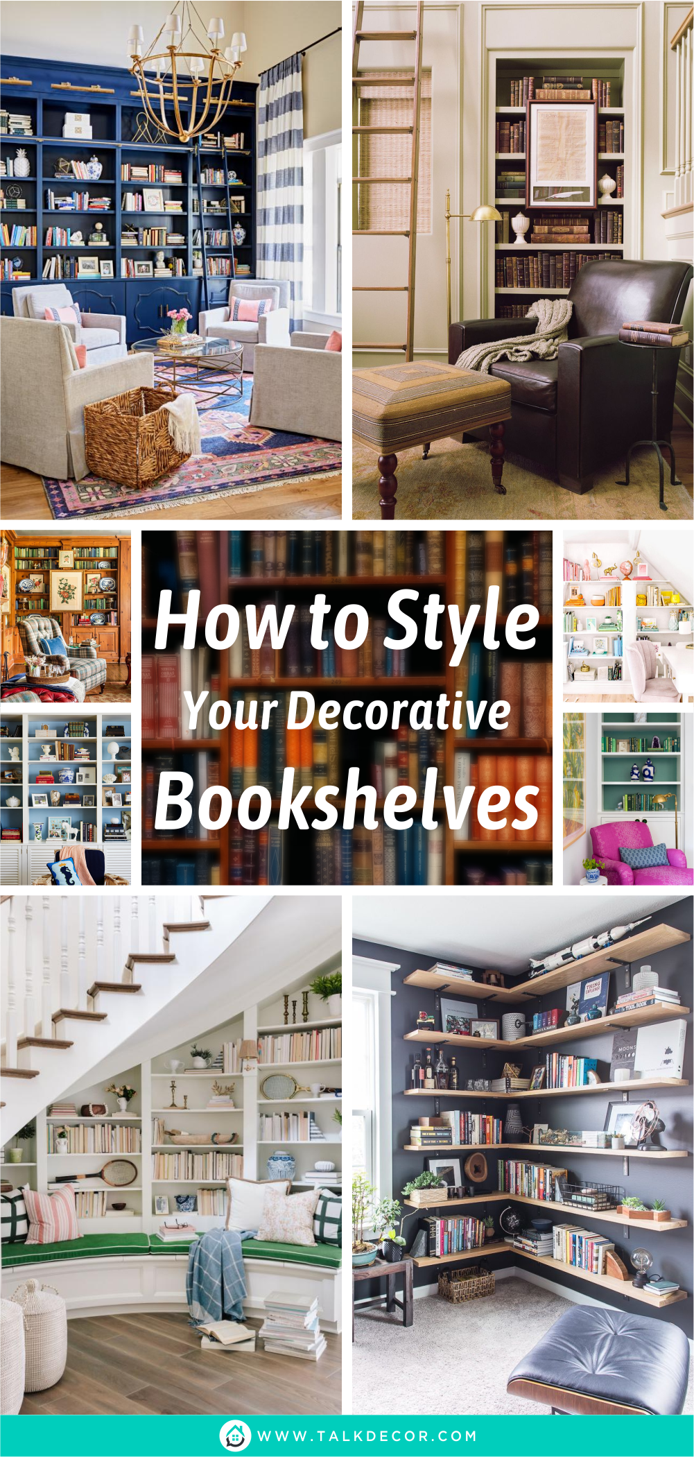 How to Style Your Decorative Bookshelves - Talkdecor