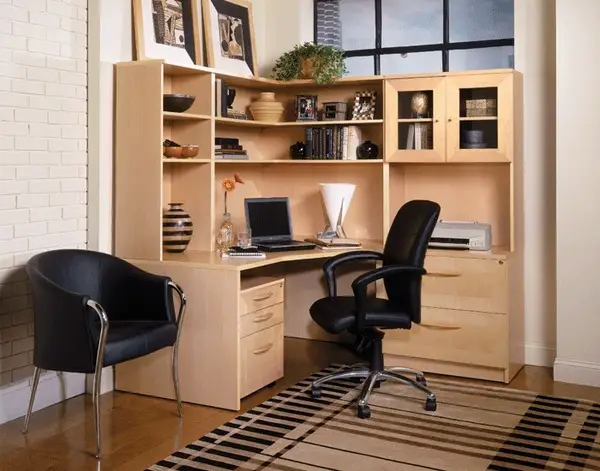 How To Provide Proper Corner Desks, Corner Desk With Shelves Above