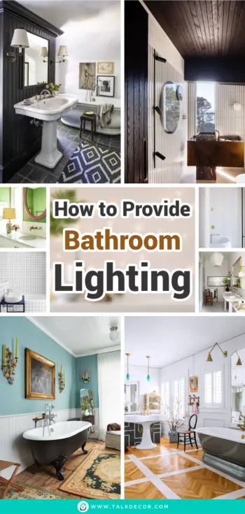 How to Provide Bathroom Lighting - Talkdecor