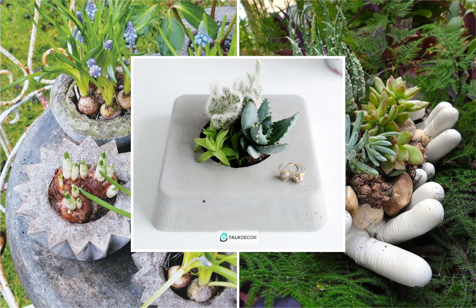 How to Apply Varied Concrete Planters