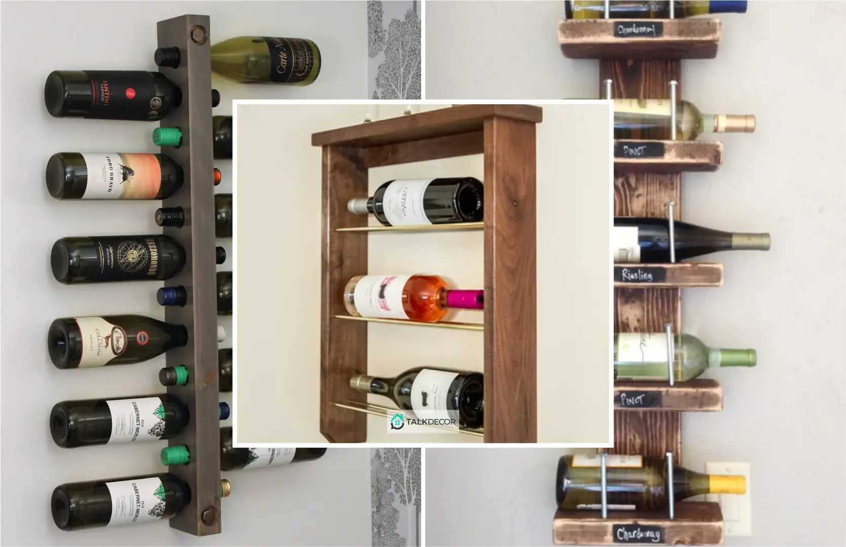 45 Designs for the Wall Wine Rack