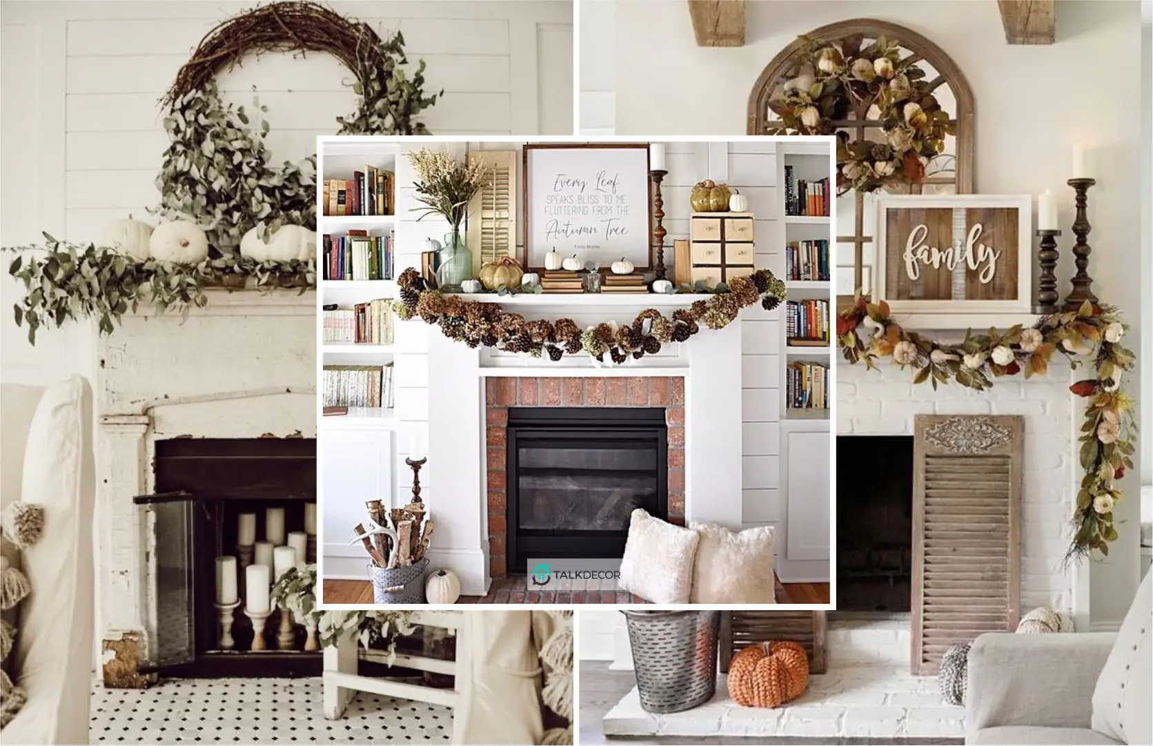 55 Interesting Ideas in Redecorating Your Fireplace to Welcome Fall Season