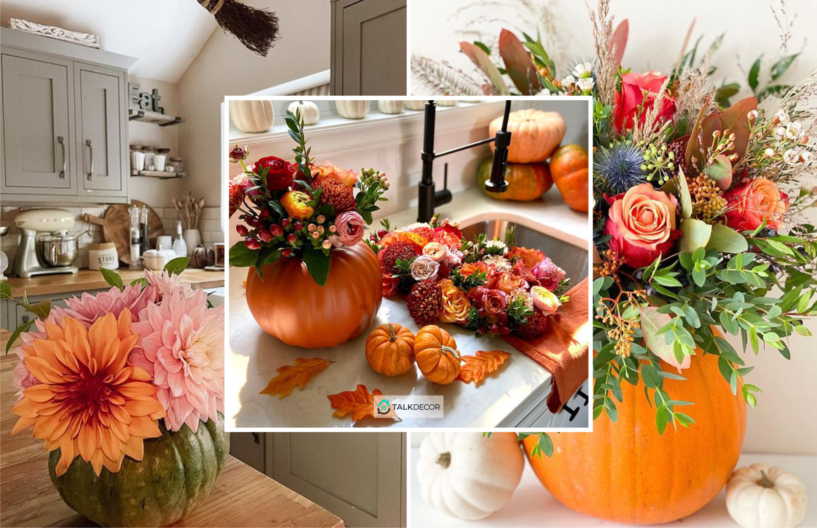 Creating Pretty Blooms in a Pumpkin Vase