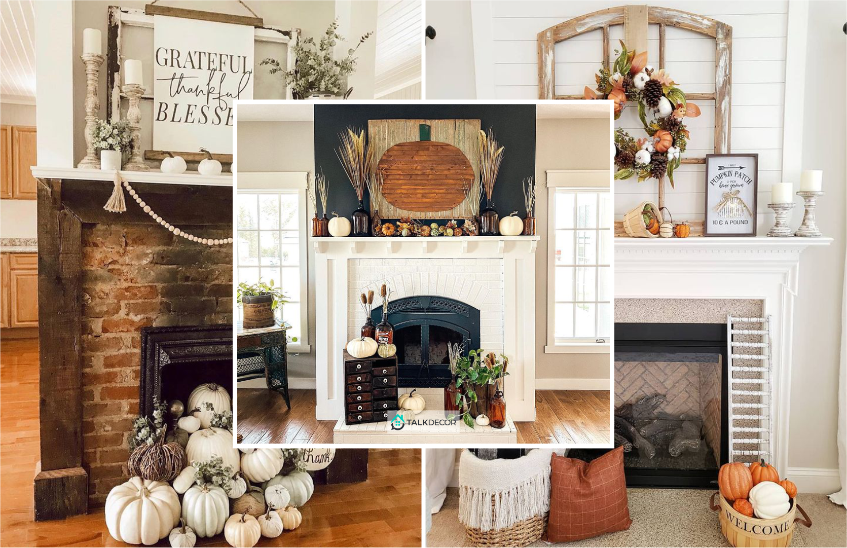 Decorate Your Mantel with these 30 Fall Touch Idea