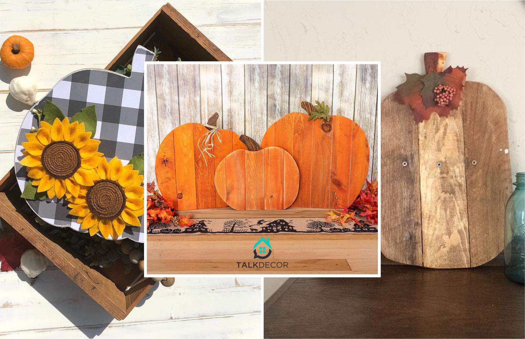 How to Make Unique Fall Decoration with Pallet Pumpkin
