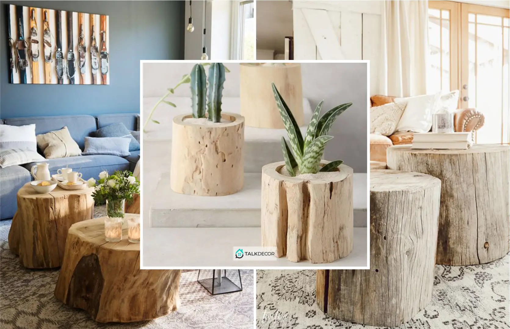 How to Present Tree Stump to Your Home Decoration