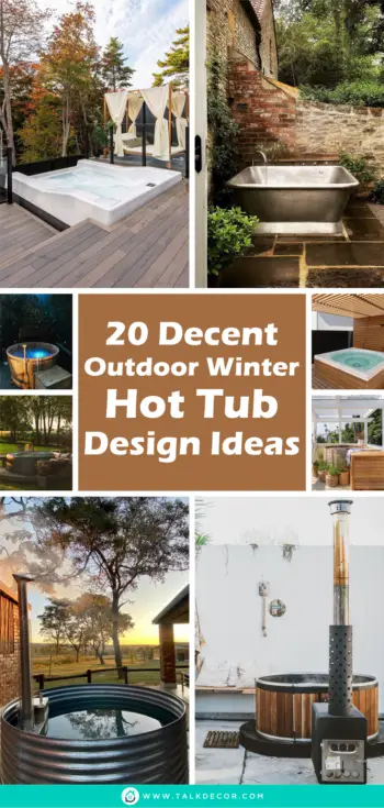 20 Decent Outdoor Winter Hot Tub Design Ideas - Talkdecor