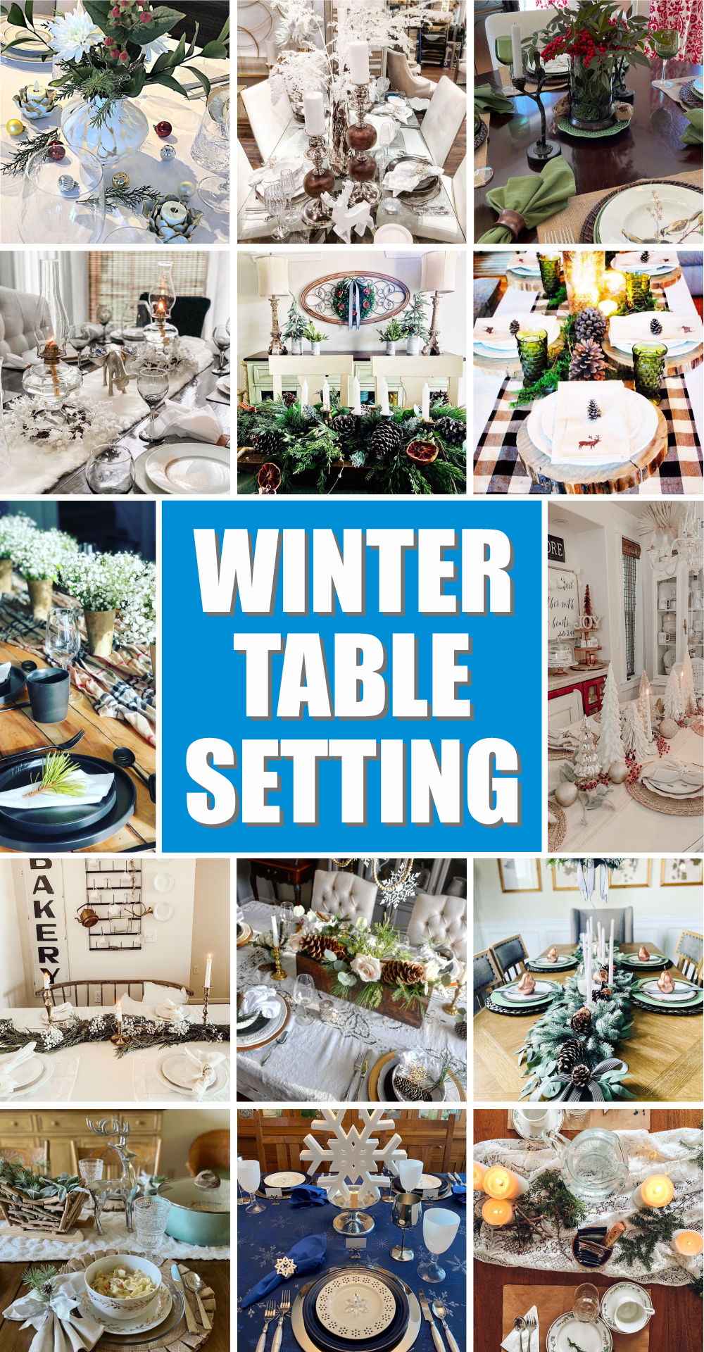 20 Tips for Decorating a Proper Winter Table Setting - Talkdecor