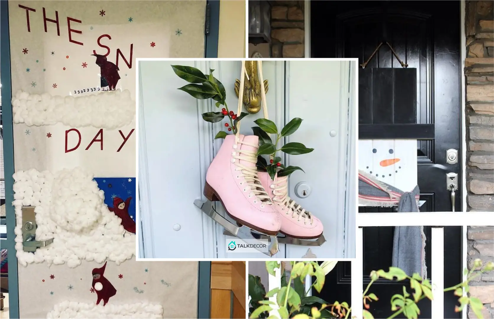 25 Dazzling Winter Decorations for Your Door