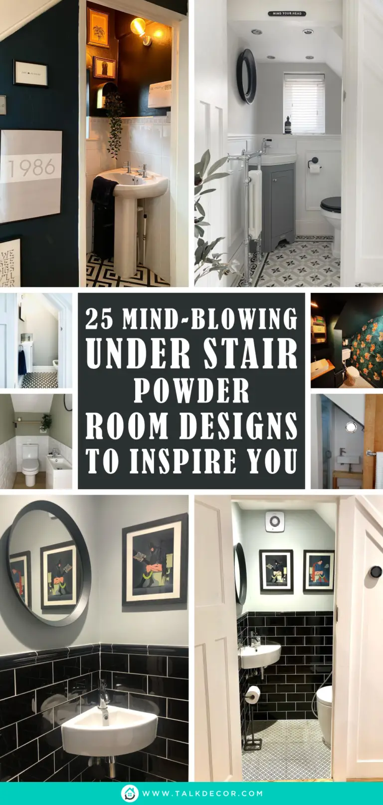 25 Mind-Blowing Under Stair Powder Room Designs To Inspire You - Talkdecor